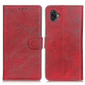 Miniatyrbild 1 av 5: För Samsung Galaxy Xcover 6 Pro Pu Läderställ Phone case Fulltäckande plånbok Cover Red