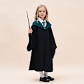 Miniatyrbild 2 av 2: Barn Pojke Tjej Trollkarl Harry Potter Fancy Dress Kappa Kostym Cosplay Halloween Kostym Karneval Kostym green 115cm(3-4 Years)