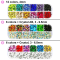 Miniatyrbild 2 av 5: Rhinestone Setter, Applicator Toolkit, Hot Fixed Wand Bedazzler Kit, 4080st, Ab Crystal, Clear, 14 färger, 7 tips, 4 Gems storlekar, pincett, null none
