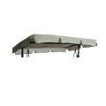 Miniatyrbild 3 av 3: Markis Vattentät Ersättning Utomhus Top Oxford Cloth Swing Stol Canopy Over Beige 195*125*15CM