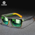 Miniatyrbild 3 av 3: Kdeam Mirror Polarized Solglasögon Uv400 Resesolglasögon Green