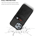 Miniatyrbild 3 av 4: Flip Premium Läder Magnetlås Heavy Duty Case För Iphone 15 Pro Max/15 Ultra Med Kickstand Red