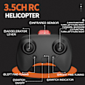 Miniatyrbild 3 av 4: Rc Helikoptrar - Fjärrkontroll Helikopter För Barn Och Vuxna Induktion Hinder Undvikande Helikopter null none