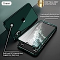 Miniatyrbild 2 av 8: UBUNU iPhone Xs Max- case med skärmskydd [Inbyggt 9H hårt härdat glas], för Magsafe 360 ​​helkroppsskydd, genomskinligt skyddande iPh Green