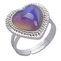 Miniatyrbild 4 av 5: 4st Mood Rings För Ring Flickor Barn Pojkar Bulk Kvinnor- Hjärtform Justerbar Kreativ Mode Mood Ringar Fingerringar Färgbyte Ringar B none