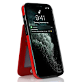 Miniatyrbild 2 av 5: Telefon Kickstand Case För Iphone 14 Plus, Korthållare Pu Läder + Tpu Cover Red