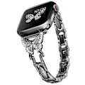 Miniatyrbild 1 av 4: Fjärilsarmband kompatibelt med Apple Watch Band Diamond Metal Armbandsrem kompatibel med Iwatch Black 42-44-45 mm