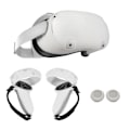Miniatyrbild 1 av 5: Nytt cover kompatibelt Oculus Quest 2 Vr Touch Controller Handtag Grip Case Silikon Fullt skyddande kompatibel Oculus Quest2a White none