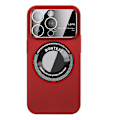 Miniatyrbild 1 av 5: Case i kolfiber för Iphone 15 Pro Max, logotypvy Ultratunt tunt case med linsskydd, kompatibelt med Magsafe Red For iPhone 15 Pro Max