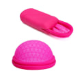 Miniatyrbild 1 av 5: Set med 2 menstruationskopp-ecoblossom Återanvändbar menstruationsdis - mjuk periodskiva Red S