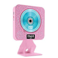 Miniatyrbild 1 av 5: Väggmonterad Bluetooth Cd-spelare med fjärrskärm Bluetooth -funktion Cd-spelare stöder Mp3 Wma Vcd Dvd-format Engelska Learni Pink