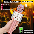 Miniatyrbild 3 av 5: Födelsedagspresent för 6-15 år gammal, trådlös bluetooth karaokemikrofon Rose Gold