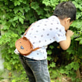 Miniatyrbild 3 av 5: Björnryggsäck vinter barn flickor söt pojke mode cross body messenger mini läderväska pu läder axelväska barn Khaki m