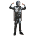 Miniatyrbild 2 av 5: Star Wars The Mandalorian Cosplay Kostym Outfit Barn Pojkar Jumpsuit Med Cape Mask Fest Halloween Fancy Dress Up Kostym 9-10 Years