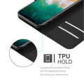 Miniatyrbild 5 av 6: Apple iPhone X / XS Hülle Cover Case Etui - mit Kartenfach och Stand Funktion PHANTOM BLACK iPhone X / XS