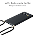 Miniatyrbild 2 av 4: Wheat Straw Material + Tpu Case med snodd för Samsung Galaxy S10 Plus Black For Samsung Galaxy S10 Plus
