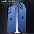 Miniatyrbild 5 av 5: Aluminiumram Metall stötfångare Case Kompatibel Iphone 15 Pro Max/15 Pro/15 Plus med upphöjd kantskydd Silver iPhone 15 Plus