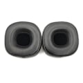 Miniatyrbild 1 av 5: Fårskinn läder öronkuddar Öronkuddar Kudde Headset Reparation för Major Iv 4 3 2 Black