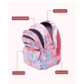 Miniatyrbild 5 av 5: Ny ryggsäck för barn flickor skolryggsäck med matlåda tonåringar flickor bokväskor set barns vattentät skolväska mochilas Pink set