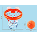 Miniatyrbild 3 av 4: Badleksaker, badkar basketbåge för småbarn Barn, pojkar och flickor med 4 mjuka bollar set & stark sugkopp, badkar skjutspel & kul null none