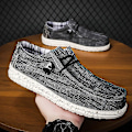 Miniatyrbild 1 av 5: Wally Lättvikts Loafers för män som andas Casual Slip-on Sneakers Skor Black Gray EU 40  US 7