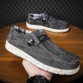 Miniatyrbild 1 av 5: Wally Lättvikts Loafers för män som andas Casual Slip-on Sneakers Skor Black Gray EU 41  US 8