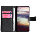 Miniatyrbild 2 av 5: För Xiaomi 13 Ultra Flip phone case Crocodile Texture Pu Läder Skin-touch cover Black