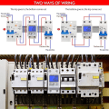 Miniatyrbild 4 av 5: Lcd digital elmätare Ac Meter Top-hat Rail Kwh Meter 5(80) A Elmätare Top-hat Rail 1-fas 2-stift 2p Din Rail El M null none
