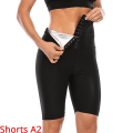Miniatyrbild 1 av 4: Cxzd Body Shaper Byxor Bastu Shapers Hot Sweat Bastu Effekt Bantning Byxor Fitness Shapewear Träning Gym Leggings Fitness Byxor Z 4XL 5XL Shorts A2 with hooks