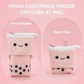 Miniatyrbild 4 av 5: Toyess Unicorn Stativ Pennhållare, Teleskopisk Cartoon Söt Unicorn Pennfodral Kosmetisk Hållbar Canvas Stationery Makeup Väska För Pojkar Flickor null none