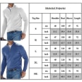 Miniatyrbild 2 av 2: Män Zip Stand Neck Solid Toppar Casual Höst Vinter Fit Långärmad Pullover Black XL