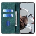 Miniatyrbild 2 av 5: Texturerat cover för Xiaomi Redmi Note 12 Turbo / Poco F5 5g Rfid blockerande plånbok Magnetisk läder Flip Stand Case Green