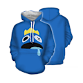 Miniatyrbild 1 av 3: Regnbågsvänner3D printed hoodie F2 Sweater F2 4XL