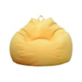 Miniatyrbild 1 av 5: Inomhus utomhus Vuxna Bean Bag Gaming Stol Extra stor Beanbag Cover Yellow 450g