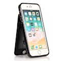 Miniatyrbild 2 av 5: För Iphone 7 / 8 / Se (2020) / Se (2022) Korthållare Phone case Kickstand Pu Läder + Tpu cover Black