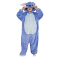 Miniatyrbild 4 av 5: Kids Stitch Onesie Animal Pyjamas, Halloween Cosplay One Piece Sleepwear Cartoon Outfits Blue 130cm