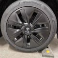Miniatyrbild 5 av 5: Hjulnavkapslar Cover (4st) för KAVANIC Tesla Model Y Model 3 Modifiering Cover (svart/mattsvart) White \/ Matte Black