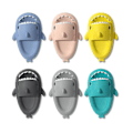 Miniatyrbild 2 av 3: Shark Tofflor Halkfria duschtofflor Badrumstofflor Mjuka sommarsandaler Kompatibla flickor och pojkar Nytt Z black 40 41