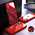 Miniatyrbild 4 av 8: UBUNU iPhone Xs Max- case med skärmskydd [Inbyggt 9H hårt härdat glas], för Magsafe 360 ​​helkroppsskydd, genomskinligt skyddande iPh Red