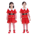 Miniatyrbild 1 av 3: Jul Pojkar Flickor Barn Tomtekostym Xmas Party Tomtehjälpare Cosplay Fancy Dress Outfit 3-8 år 6-7Years Boys