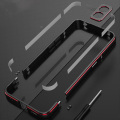 Miniatyrbild 3 av 4: Case kompatibel Nothing Phone 2, aluminium smal metallram rustning med mjuk inre stötfångare för ingenting Phone 2 Black-Silver For Nothing Phone 2