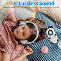 Miniatyrbild 4 av 5: Söt Panda Style Mp3-spelare med högtalare för barn 32gb Bluetooth 5.0 Mp3-spelare Maximalt stöd 128gb Tf-kort Portable Lossless Hifi Sp null none