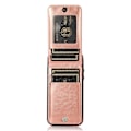 Miniatyrbild 5 av 5: För Iphone 7 / 8 / Se (2020) / Se (2022) Korthållare Phone case Kickstand Pu Läder + Tpu cover Rose Gold