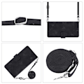 Miniatyrbild 3 av 4: Case till Ipod Touch 7 med långhalsband Läder Flip Cover Kompatibel med Ipod Touch 7 Case Black