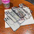 Miniatyrbild 2 av 5: Magsafe Magnetic Luxury Plating Bling Rhinestones Diamond Sparkly Shockproof Case För Iphone 15 Pro Max 15 Ultra Silver