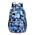 Miniatyrbild 1 av 5: Gymnasieryggsäckar för flickor grundskolebarn skolväska mochila högkvalitativ skolväskor med stor kapacitet för barn pojkar Blue