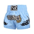 Miniatyrbild 1 av 5: Boxningsshorts Antifriktion Muay Thai kickboxningsshorts för män Light Blue XL