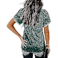 Miniatyrbild 3 av 3: 2023 kortärmad t-shirt för kvinnor Casual lös rund halsad topp Mode som andas sommarkläder Nytt Green M