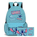 Miniatyrbild 1 av 5: Stitch Pojkar och Flickor Ryggsäck Stitch - Blå Backpack+pencil case