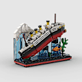 Miniatyrbild 3 av 4: Titanic Ship Moc byggklossar - små set null none
